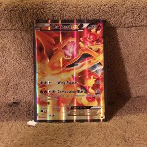 It's a Pokémon card and it's a Charizard ex jombo